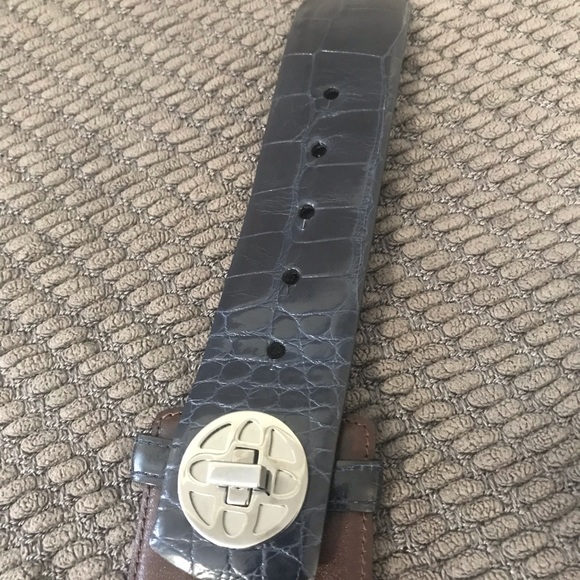 Oscar De La Renta Leather Belt, Small main image 7